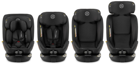 Shiver i-Size Sesttino 40-150 cm obrotowy fotelik samochodowy 0-36 kg - Black/Gold