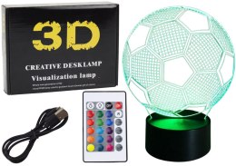 Lampka Bezprzewodowa Statuetka Piłka 3D LED Pilot