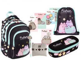 Zestaw Plecak Szkolny 4 Komory Kot Cat Pusheen Pastel