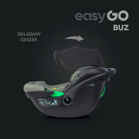EasyGo BUZ Fotelik samochodowy R129 0-13 kg - Greener
