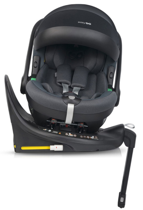 EasyGo BUZ PRO Fotelik samochodowy z bazą isofix R129 0-13 kg - Granito