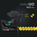 EasyGo BUZ PRO Fotelik samochodowy z bazą isofix R129 0-13 kg - Ink