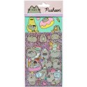 PLECAK SZKOLNY 4-KOMOROWY BP-06 Pusheen The cat Gold zestaw