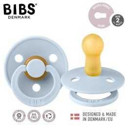 BIBS COLOUR 1 PACK BABY BLUE M Smoczek Uspokajający kauczuk Hevea