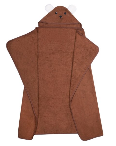 DUET BABY 426 Ręcznik z kapturem ANIMAL Dark 120x100 cm