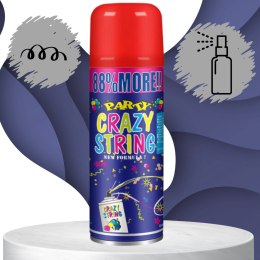 SERPENTYNA KONFETTI W SPRAYU NEON NA URODZINY IMPREZĘ CZERWONA 250 ML