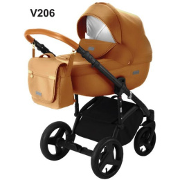 MASSIMO DELUXE 4W1 ADAMEX wózek dziecięcy, fotelik Kite 0-13kg + baza IsoFix - Polski Produkt - V206