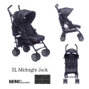 MINI by Easywalker Wózek spacerowy z osłonką przeciwdeszczową XL Midnight Jack