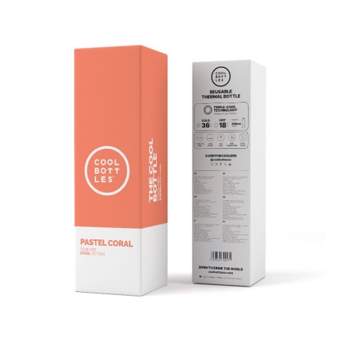 Cool Bottles Butelka termiczna 350 ml Pastel Coral