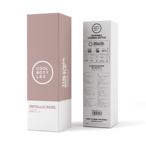 Cool Bottles Butelka termiczna 500 ml Metallic Rose