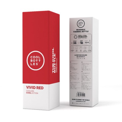 Cool Bottles Butelka termiczna 500 ml Vivid Red