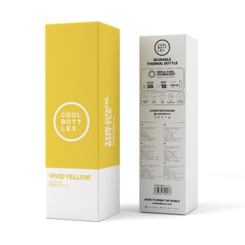 Cool Bottles Butelka termiczna 500 ml Vivid Yellow
