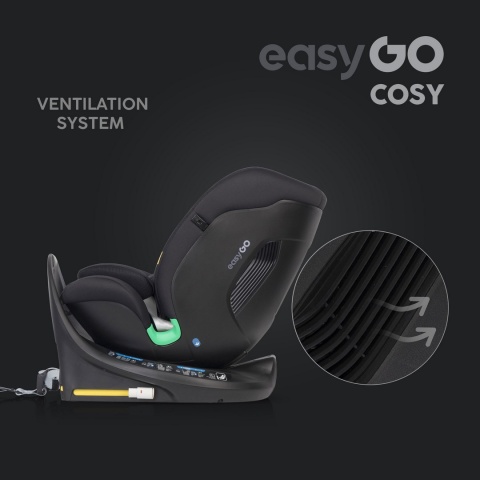 EasyGo COSY I-Size Fotelik samochodowy 0-36 kg 40-150 cm isofix - Ink