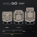 EasyGo COSY I-Size Fotelik samochodowy 0-36 kg 40-150 cm isofix - Taupe