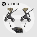 RIKO AURA 2w1 wózek wielofunkcyjny do 22kg głęboko-spacerowy - 05 Olive