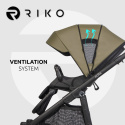 RIKO AURA 2w1 wózek wielofunkcyjny do 22kg głęboko-spacerowy - 05 Olive