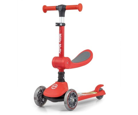 MILLY MALLY 5752 Hulajnoga Scooter FUZZY red