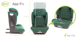 4 BABY Fotelik APP-FIX XXIV 100-150 cm Dark Green I-Size