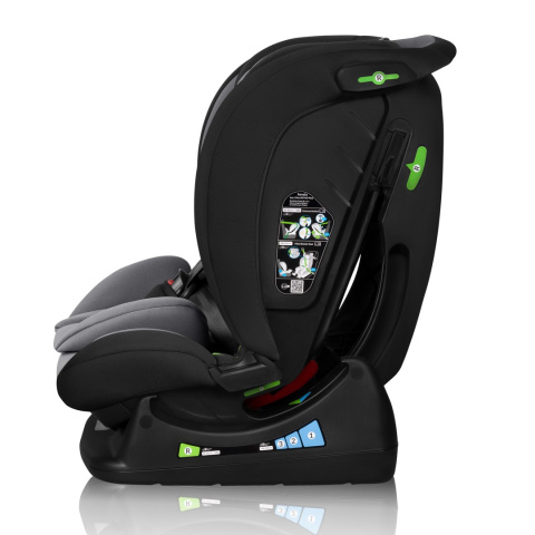 IZZY RWF iSize Lionelo Fotelik samochodowy 0-36 kg 40-150 cm - Black Grey