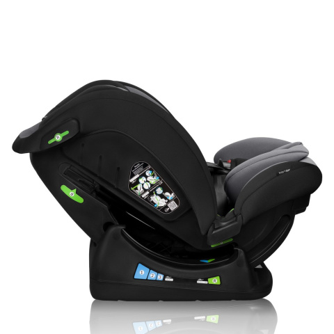 IZZY RWF iSize Lionelo Fotelik samochodowy 0-36 kg 40-150 cm - Black Grey