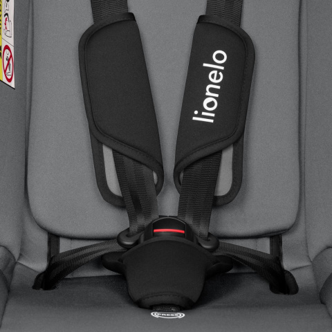 IZZY RWF iSize Lionelo Fotelik samochodowy 0-36 kg 40-150 cm - Black Grey