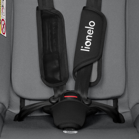IZZY RWF iSize Lionelo Fotelik samochodowy 0-36 kg 40-150 cm - Black Grey
