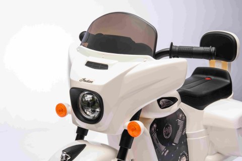 Pojazd Chopper INDIAN Biały motocykl dla dziecka