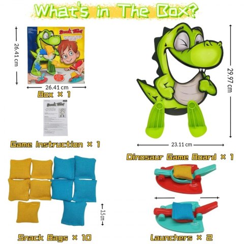 WOOPIE Gra Zręcznościowa "Głodny Dinozaur"