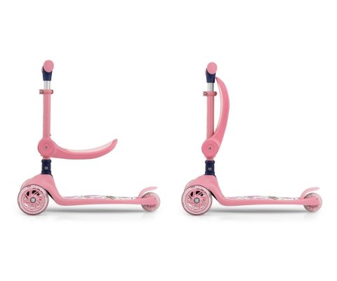 MILLY MALLY 5754 Hulajnoga Scooter FUZZY pink