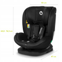 BASTIAAN I-SIZE Lionelo Obrotowy fotelik samochodowy 0-36 kg Isofix - Black Carbon