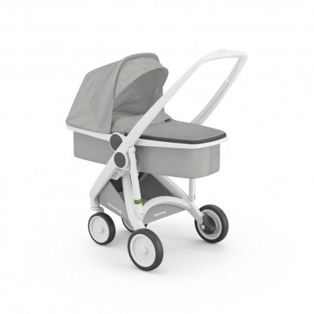 Greentom wózek carrycot (v.2.1) white-grey GREENTOM