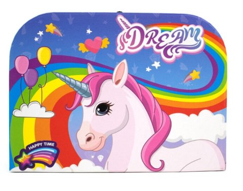 Metalowy zestaw do herbaty w kuferku 20 el.