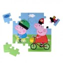 Puzzle dla dzieci w walizce, 26 elementów, świnka BARBO TOYS