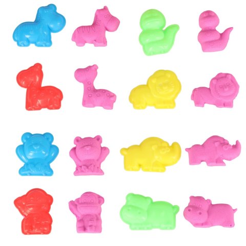 Piasek dla dzieci w wiaderku 1kg foremki beżowy