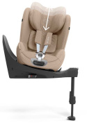 Cybex Sirona T i-Size 40-105 cm fotelik samochodowy 9-18 kg - Plus Cozy Beige