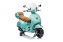 Jeździk akumulatorowy Scooter Vespa z kuferkiem turkusowy