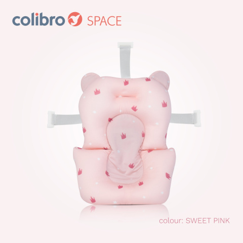 Colibro SPACE Wanienka składana z termometrem i leżaczkiem kąpielowym - Sweet Pink