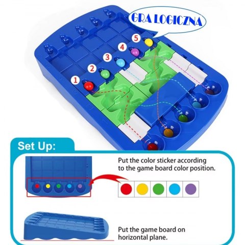 WOOPIE IQ Gra Logiczna Kulą do Celu Trening Mózgu Puzzle Labirynt Droga