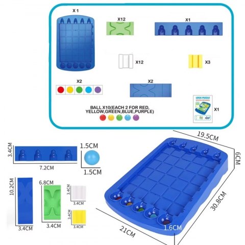 WOOPIE IQ Gra Logiczna Kulą do Celu Trening Mózgu Puzzle Labirynt Droga