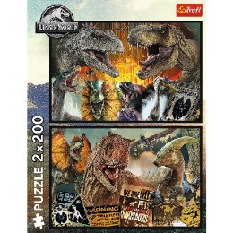 TREFL 13316 Puzzle 2x200 Prehistoryczny świat