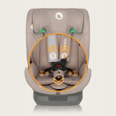LAVENDER i-Size Lionelo fotelik samochodowy 9-36 kg isofix - Beige Latte