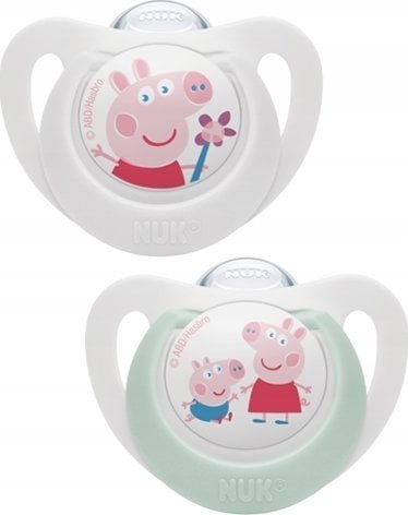 NUK 176335 Smoczek uspokajający 6-18m silikon PEPPA