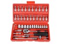 Zestaw Kluczy Nasadowych 1/4" - 46 Elementów w Walizce