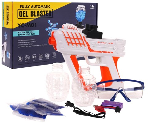 Pistolet GEL BLASTER Pomarańczowy + Akcesoria