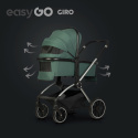 EasyGo GIRO Wózek głęboko-spacerowy 3w1 z fotelikiem EasyGo BUZ - Sage Green