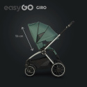 EasyGo GIRO Wózek głęboko-spacerowy 3w1 z fotelikiem EasyGo BUZ - Sage Green