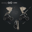 EasyGo GIRO Wózek głęboko-spacerowy 3w1 z fotelikiem EasyGo BUZ - Savana Beige