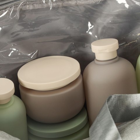 Torba podróżna bagaż podręczny do samolotu podróżna turystyczna pojemna uchwyt kieszenie 39x18x30 szara