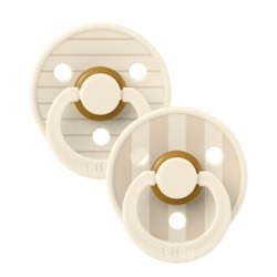 BIBS STUDIO COLOUR 2-PACK PIN IVORY & VANILLA S Smoczek uspokajający kauczuk Hevea