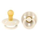 BIBS STUDIO COLOUR 2-PACK PIN IVORY & VANILLA S Smoczek uspokajający kauczuk Hevea